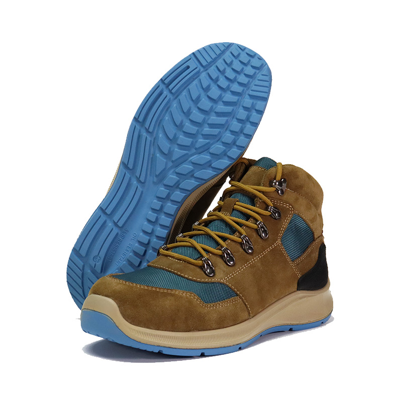 Kummist välistald seemisnahast nailonist riidest tööjalatsid